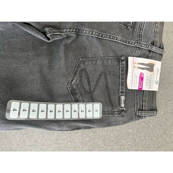 Seven7 tummy less High Rise distressed slimmer skinny jeans size 4 - Picture 7 of 11